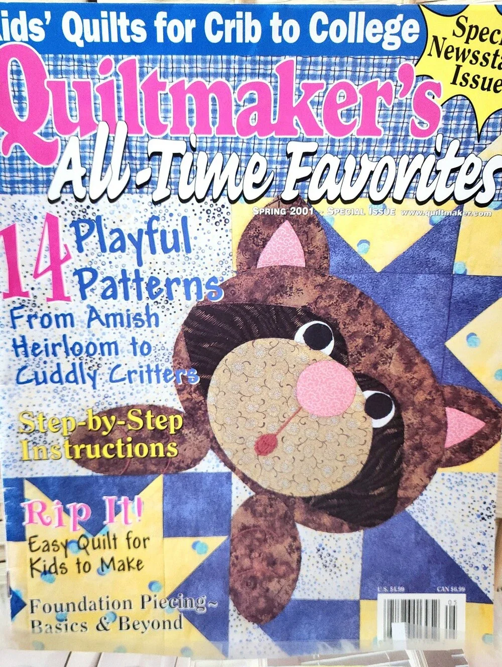 9 Quilt Patterns 1 Complete 2001 Quilting Magazine